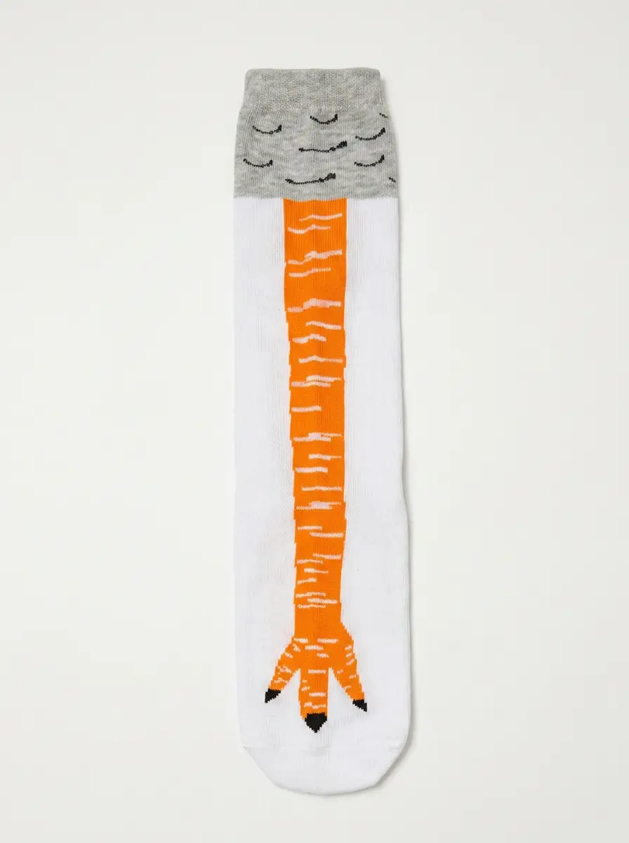 Chicken Leg Novelty Crew Socks